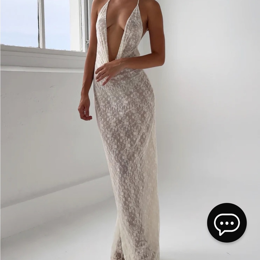 NWT Peppermayo Champagne Coastline Maxi Dress - Ivory